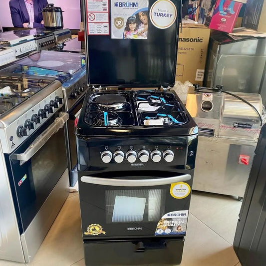 Cuisinière Bruhm 55 par 55 cm 3 gaz 1 électrique