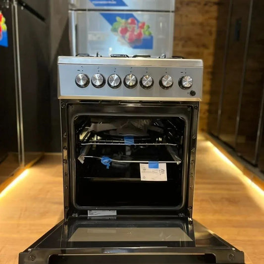 Beko Cuisinière à Gaz -3 Gaz + 1 Plaque Électrique FSS531110GS